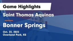 Saint Thomas Aquinas  vs Bonner Springs  Game Highlights - Oct. 22, 2022