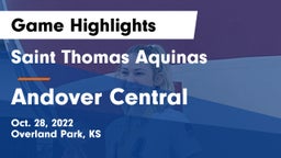 Saint Thomas Aquinas  vs Andover Central Game Highlights - Oct. 28, 2022