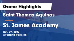 Saint Thomas Aquinas  vs St. James Academy  Game Highlights - Oct. 29, 2022