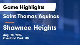 Saint Thomas Aquinas  vs Shawnee Heights Game Highlights - Aug. 28, 2023