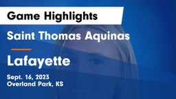 Saint Thomas Aquinas  vs Lafayette Game Highlights - Sept. 16, 2023