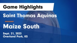 Saint Thomas Aquinas  vs Maize South Game Highlights - Sept. 21, 2023