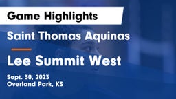 Saint Thomas Aquinas  vs Lee Summit West Game Highlights - Sept. 30, 2023