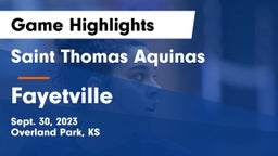 Saint Thomas Aquinas  vs Fayetville Game Highlights - Sept. 30, 2023