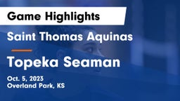 Saint Thomas Aquinas  vs Topeka Seaman Game Highlights - Oct. 5, 2023