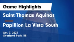 Saint Thomas Aquinas  vs Papillion La Vista South Game Highlights - Oct. 7, 2023