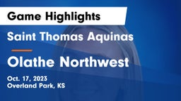 Saint Thomas Aquinas  vs Olathe Northwest Game Highlights - Oct. 17, 2023