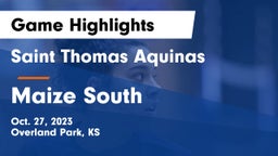 Saint Thomas Aquinas  vs Maize South Game Highlights - Oct. 27, 2023