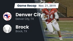 Recap: Denver City  vs. Brock  2019