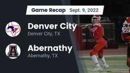 Recap: Denver City  vs. Abernathy  2022