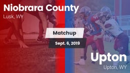 Matchup: Niobrara County vs. Upton  2019