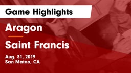 Aragon  vs Saint Francis  Game Highlights - Aug. 31, 2019