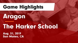 Aragon  vs The Harker School Game Highlights - Aug. 31, 2019