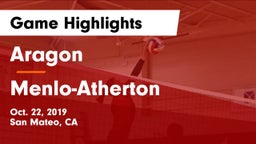 Aragon  vs Menlo-Atherton  Game Highlights - Oct. 22, 2019