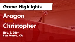 Aragon  vs Christopher  Game Highlights - Nov. 9, 2019
