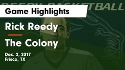 Rick Reedy  vs The Colony  Game Highlights - Dec. 2, 2017