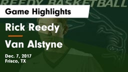 Rick Reedy  vs Van Alstyne Game Highlights - Dec. 7, 2017