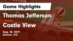 Thomas Jefferson  vs Castle View  Game Highlights - Aug. 30, 2019
