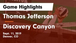 Thomas Jefferson  vs Discovery Canyon  Game Highlights - Sept. 11, 2019