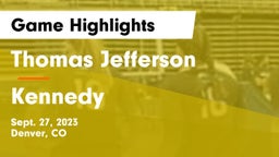 Thomas Jefferson  vs Kennedy  Game Highlights - Sept. 27, 2023