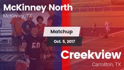Matchup: McKinney North High vs. Creekview  2017