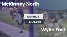 Matchup: McKinney North High vs. Wylie East  2018