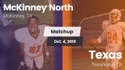 Matchup: McKinney North High vs. Texas  2019