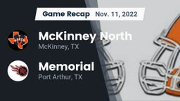 Recap: McKinney North  vs. Memorial  2022