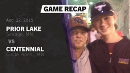 Recap: Prior Lake  vs. Centennial  2015