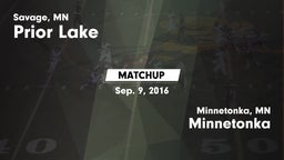 Matchup: Prior Lake vs. Minnetonka  2016