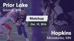 Matchup: Prior Lake vs. Hopkins  2016