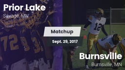 Matchup: Prior Lake vs. Burnsville  2017