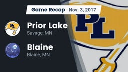 Recap: Prior Lake  vs. Blaine  2017