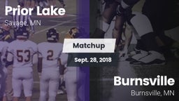 Matchup: Prior Lake vs. Burnsville  2018