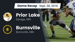 Recap: Prior Lake  vs. Burnsville  2018