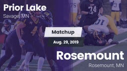 Matchup: Prior Lake vs. Rosemount  2019
