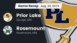 Recap: Prior Lake  vs. Rosemount  2019