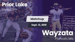 Matchup: Prior Lake vs. Wayzata  2019