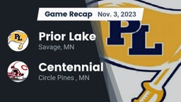 Recap: Prior Lake  vs. Centennial  2023