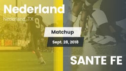 Matchup: Nederland High vs. SANTE FE  2018