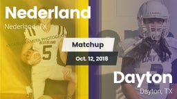 Matchup: Nederland High vs. Dayton  2018