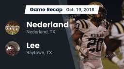 Recap: Nederland  vs. Lee  2018