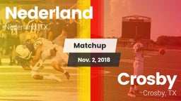Matchup: Nederland High vs. Crosby  2018