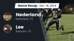 Recap: Nederland  vs. Lee  2019