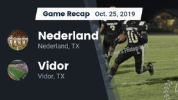 Recap: Nederland  vs. Vidor  2019