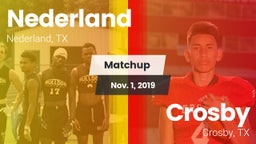 Matchup: Nederland High vs. Crosby  2019