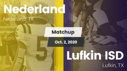 Matchup: Nederland High vs. Lufkin ISD 2020