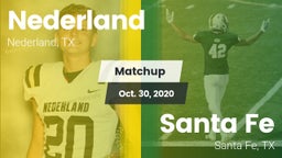 Matchup: Nederland High vs. Santa Fe  2020