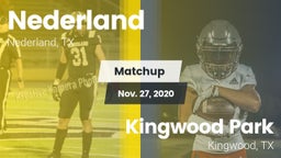 Matchup: Nederland High vs. Kingwood Park  2020