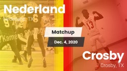 Matchup: Nederland High vs. Crosby  2020
